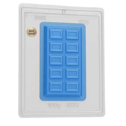 FORMA PARA BARRA DE CHOCOLATE 100G ACETATO BWB MOLDE