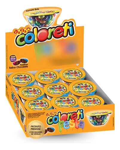 Coloreti Festa Confeitos Sortidos 18 X 18g Mini