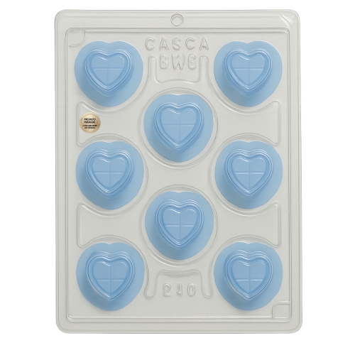 FORMA DE ACETATO COM SILICONE BUFFET CORAÇÃO REF. 240 BWB