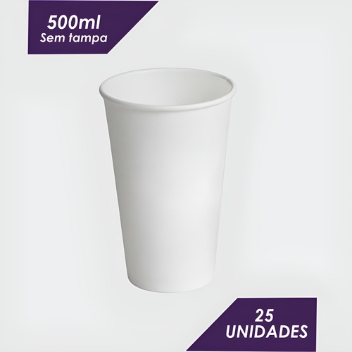 Copo Para Sorvete E Açaí 500ml Pacote Com 25 Copos