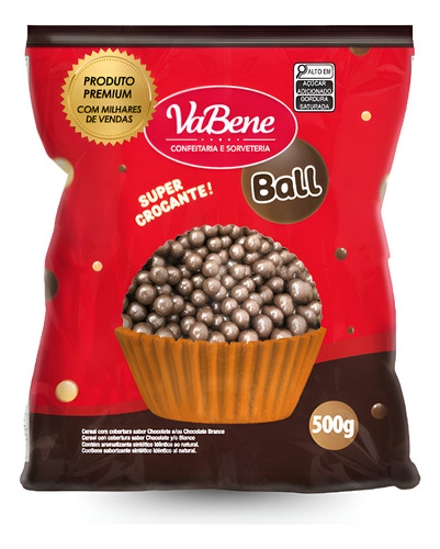 Vabene Granulado Crocante De Chocolate 500g Para Confeitaria Chocolate
