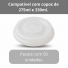 TAMPA PLÁSTICA PLÁSTICO PS COM X PARA COPO 275/330ML KOPUS
