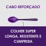 Colher Roxa Forte Plus 19cm Açaí Sorvete Sobremesas 200 Unid Roxo