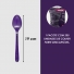 Colher Roxa Forte Plus 19cm Açaí Sorvete Sobremesas 200 Unid Roxo